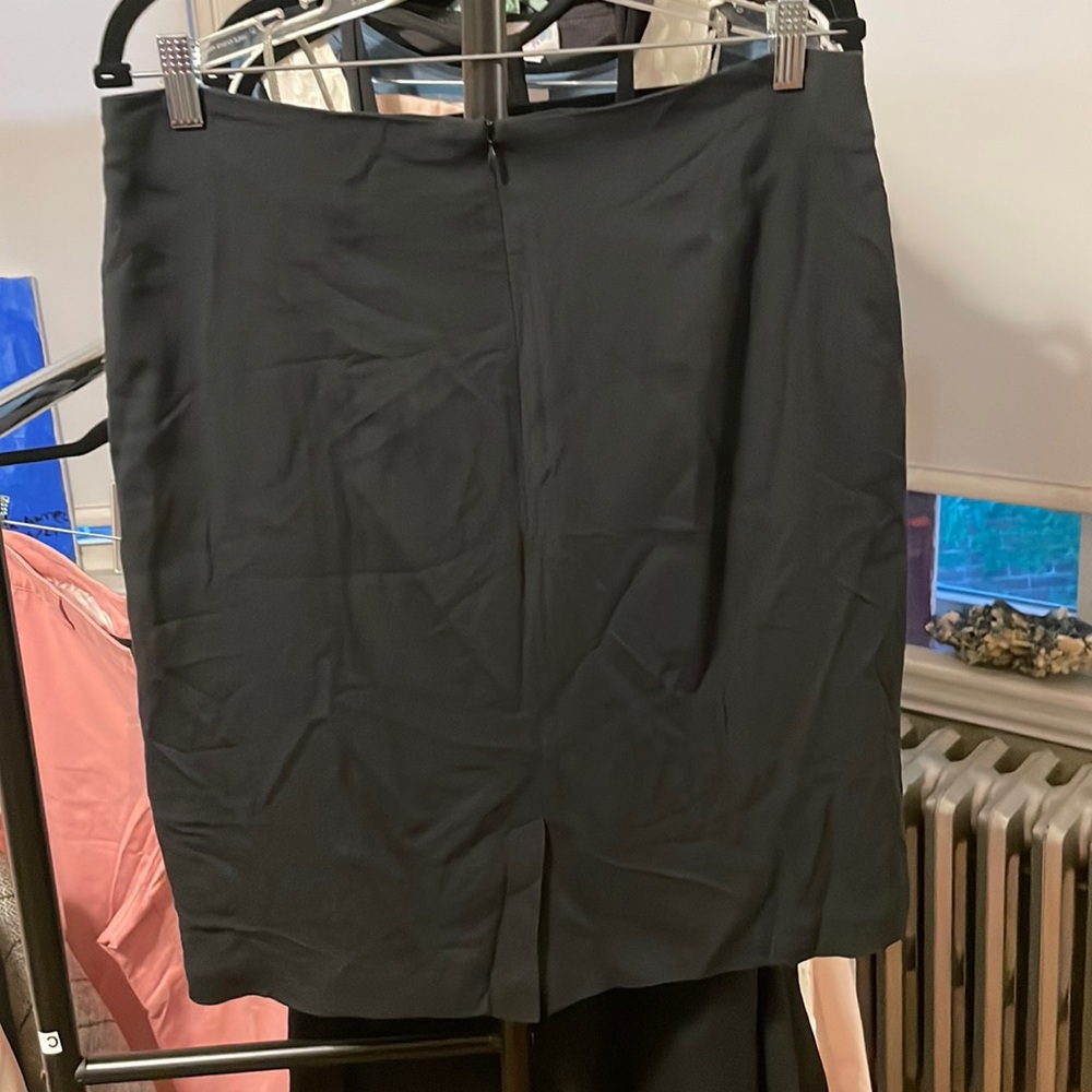 Halston black work skirt size 16